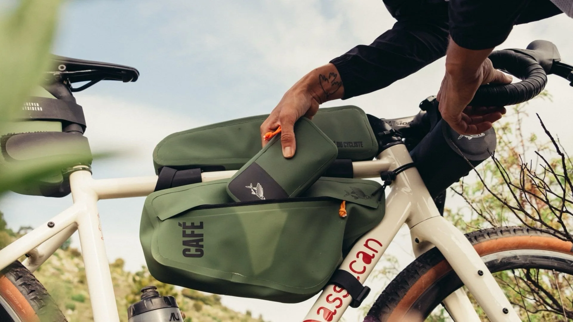 RAPHA Explore Bar Bag Mustard — Cycle Store Zurich